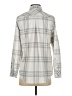 Vineyard Vines 100% Polyester Plaid Gray Long Sleeve Blouse Size 2 - photo 2