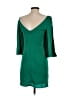 Milly Solid Green Casual Dress Size 0 - photo 2