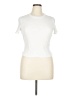 Shein Curve White Short Sleeve Top Size 1X - photo 1