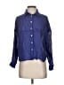MNG Blue Long Sleeve Blouse Size 4 - photo 1