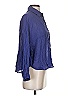 MNG Blue Long Sleeve Blouse Size 4 - photo 4