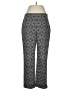 Talbots Print Gray Black Casual Pants Size 6 - photo 1