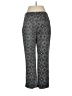 Talbots Print Gray Black Casual Pants Size 6 - photo 2