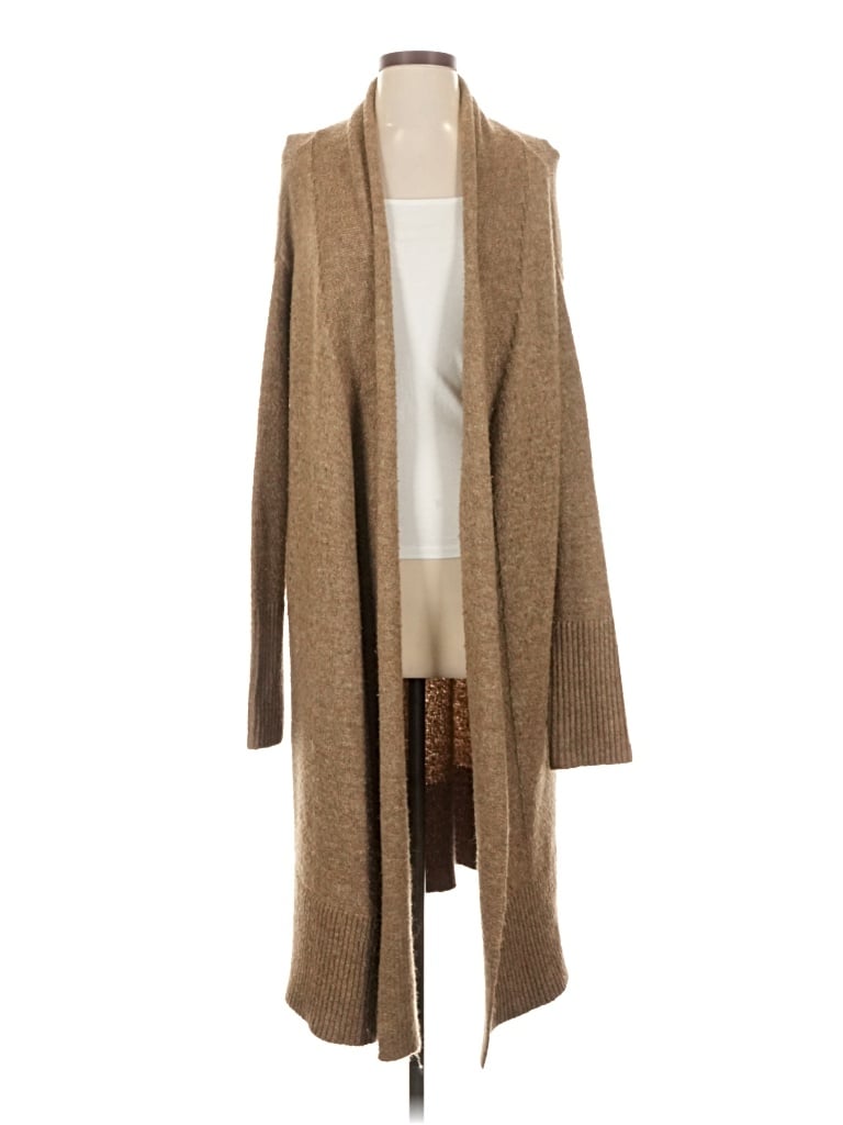 Pre-owned Pull & Bear Cardigan Sweater In Brown