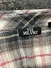 Assorted Brands Plaid Gray Burgundy 3/4 Sleeve Button-Down Shirt Size M - photo 3