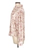 Unbranded 100% Polyester Floral Ivory Long Sleeve Blouse Size L - photo 5