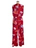IMAN Floral Red Jumpsuit Size 1X - photo 2