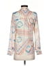 Dolan Print Ivory Long Sleeve Blouse Size XS - photo 1