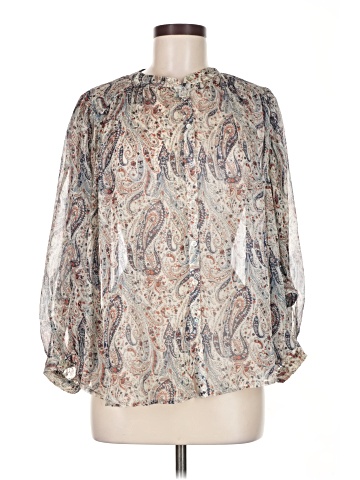 Pookie & Sebastian Long Sleeve Blouse (view 1)