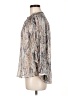 Pookie & Sebastian 100% Polyester Paisley Silver Long Sleeve Blouse Size M - photo 5