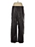 Ann Taylor 100% Polyester Black Faux Leather Pants Size 10 - photo 1