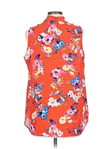 Rose + Olive Sleeveless Blouse (view 2)
