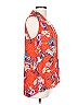 Rose + Olive 100% Polyester Orange Sleeveless Blouse Size L - photo 4