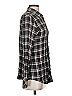 Banana Republic 100% Rayon Plaid Black Long Sleeve Button-Down Shirt Size S - photo 4