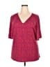 Leota Red Short Sleeve Blouse Size 18 - 20 - photo 1