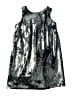 Milly Minis Metallic Silver Black Dress Size 14 - photo 1
