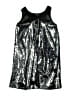 Milly Minis Metallic Silver Black Dress Size 14 - photo 2