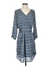 DR2 100% Polyester Paisley Blue Casual Dress Size S - photo 1