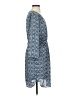 DR2 100% Polyester Paisley Blue Casual Dress Size S - photo 4