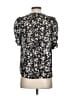 J.Crew 100% Polyester Black Short Sleeve Blouse Size XS - photo 2