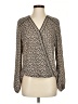 Max Studio 100% Polyester Brown Long Sleeve Blouse Size S - photo 1