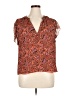 A.L.C. Orange Short Sleeve Blouse Size 14 - photo 1