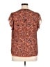 A.L.C. Orange Short Sleeve Blouse Size 14 - photo 2