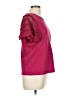 Pepin 100% Cotton Red Burgundy Short Sleeve Top Size M - photo 4