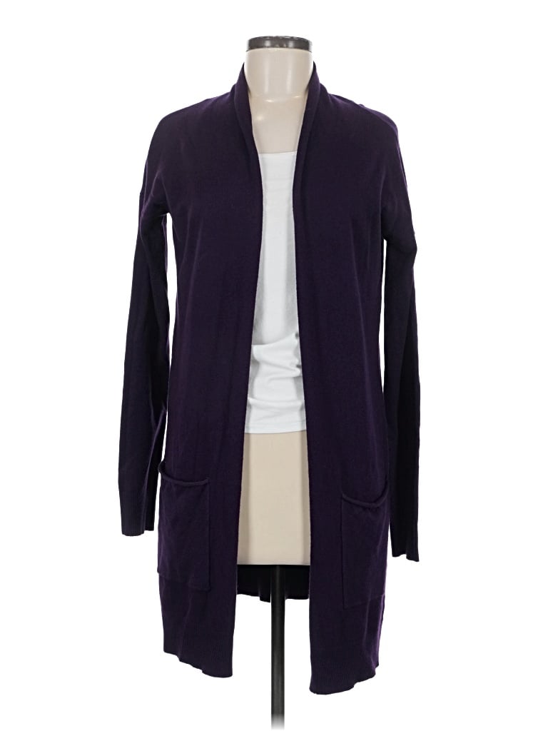 Pre-owned Evolution By Cyrus Cardigan Sweater In Purple