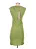 Max Azria 100% Polyester Solid Green Cocktail Dress Size XXS - photo 2