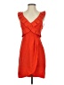 Tibi 100% Silk Red Orange Cocktail Dress Size 0 - photo 1