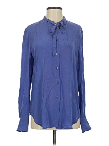 Madewell Long Sleeve Silk Top (view 1)