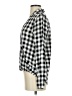 Madewell 100% Viscose Checkered-gingham Black Long Sleeve Blouse Size XXS - photo 5