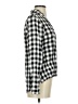 Madewell 100% Viscose Checkered-gingham Black Long Sleeve Blouse Size XXS - photo 4