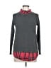 Great Northwest Indigo Plaid Gray Pullover Sweater Size M - photo 1