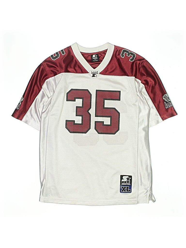 Pre-owned Starter Kids' 3/4 Sleeve T-shirt In Burgundy