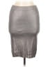 Bebe Metallic Silver Casual Skirt Size M - photo 1