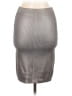 Bebe Metallic Silver Casual Skirt Size M - photo 2