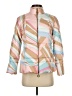 Doncaster Collection 100% Silk Print Pink Jacket Size S - photo 1