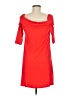 Apt. 9 Solid Red Casual Dress Size M - photo 2