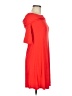 Apt. 9 Solid Red Casual Dress Size M - photo 4