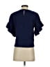 Drew Blue Short Sleeve Blouse Size S - photo 2