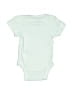 Gerber 100% Cotton Solid Green Ivory Short Sleeve Onesie Size Newborn - photo 2