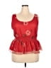 Willow Red Sleeveless Blouse Size 3X - photo 1