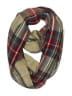 Unbranded Plaid Brown Tan Scarf One size - photo 1