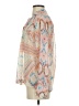 Dolan Aztec Or Tribal Print Orange Long Sleeve Blouse Size S - photo 5