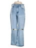 FRAME 100% Cotton Hearts Blue Jeans Size 25 waist - photo 1