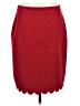 Banana Republic Solid Red Formal Skirt Size 8 (tall) - photo 1