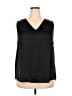 Banana Republic 100% Polyester Solid Black Sleeveless Blouse Size XXL - photo 1