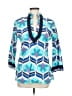 Devon Baer Blue 3/4 Sleeve Blouse Size M - photo 1